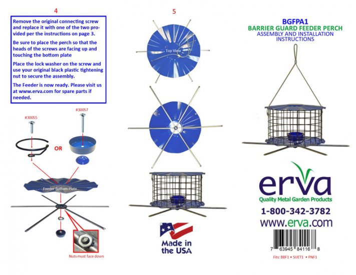 (image for) BGFPA1 - Barrier Guard Feeder Perch Accessory - USA