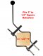 (image for) PR4SDW - Pot Ring For 4" Pots - Wood Baluster Mount
