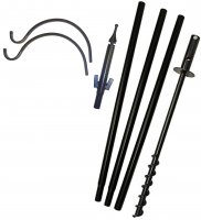 (image for) FP5TEM2 - 2 Arm "High Value" Bird Feeder Pole Set - USA