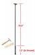 FP5 - 5 Piece Bird Feeder Pole Set with Ground Socket - USA