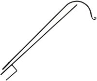 (image for) HPHMIP - Two Piece Hummingbird Feeder Pole (Boxed)