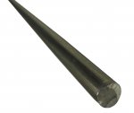 1/4" Round Steel Bar. Cold Drawn 1018 Grade Material. 24" Length