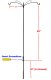 (image for) FP5TERN4 - 4 Arm "Extended Reach" Bird Feeder Pole Set -