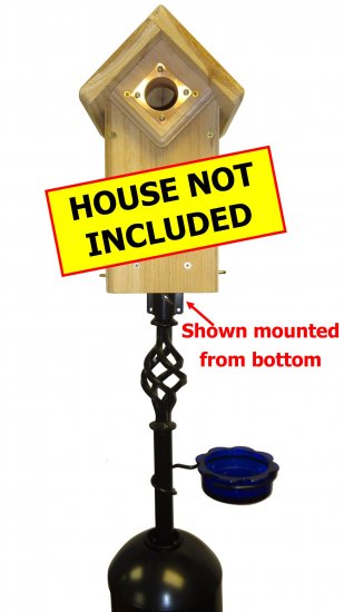 (image for) FP5TBBX - 9 Pc. Bluebird Pole Set + Baffle, Feeder Dish and Port