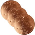COPY 329601 - Set of Three Copper Bird Bath Purification Disks (New Style) (image for) COPY 329601 - Set of Three Copper Bird Bath Purification Disks (New Style)