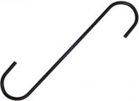 EGH12 - Black S-Hook with 2" opening - 12"