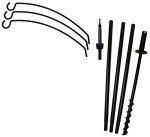 (image for) FP5TERN3 - 3 Arm "Extended Reach" Bird Feeder Pole Set - USA