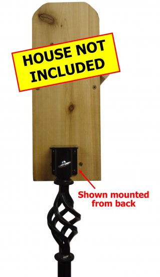 (image for) FP5TBBX - 9 Pc. Bluebird Pole Set + Baffle, Feeder Dish and Port