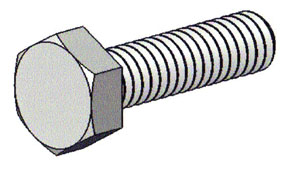 (image for) 32035 - 1/4-20 x 1" Hex Head Mach Bolt