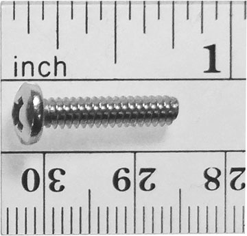 (image for) 35266 - 6-32 x 5/8" Pan Head Machine Screw