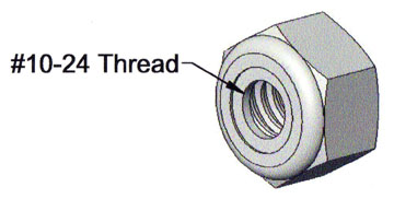 (image for) 40525 - 10-24 Nylon Insert Nut