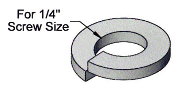 (image for) 43550 - 1/4" Lock Washer