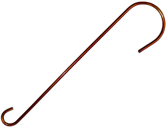 (image for) BR8 - Copper Tint Color S-Hook 8" - USA