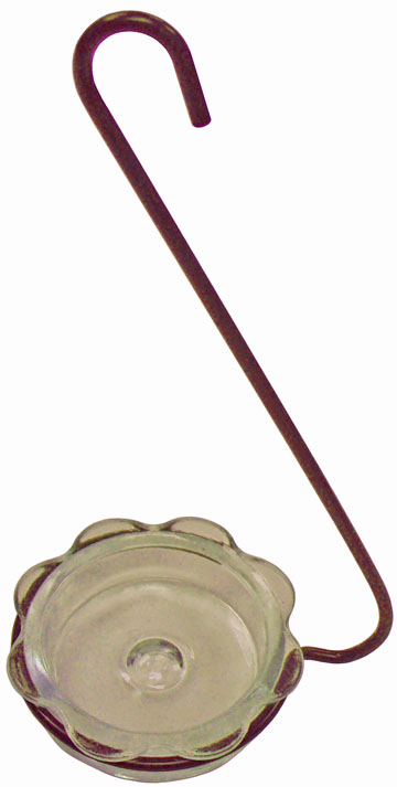 (image for) CLFWH - Hanging Glass Cup Feeder - Clear
