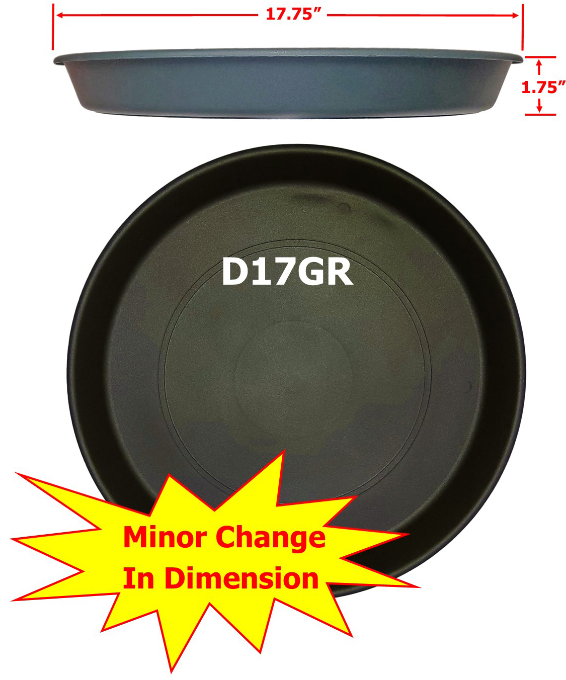 (image for) D17GR - Plastic Insert 17.75" - GREEN