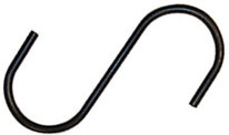 (image for) EGH6 - Black S-Hook with 2" opening - 6"