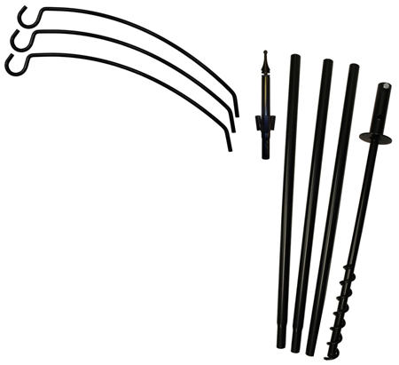 (image for) FP5TERN3 - 3 Arm "Extended Reach" Bird Feeder Pole Set - USA