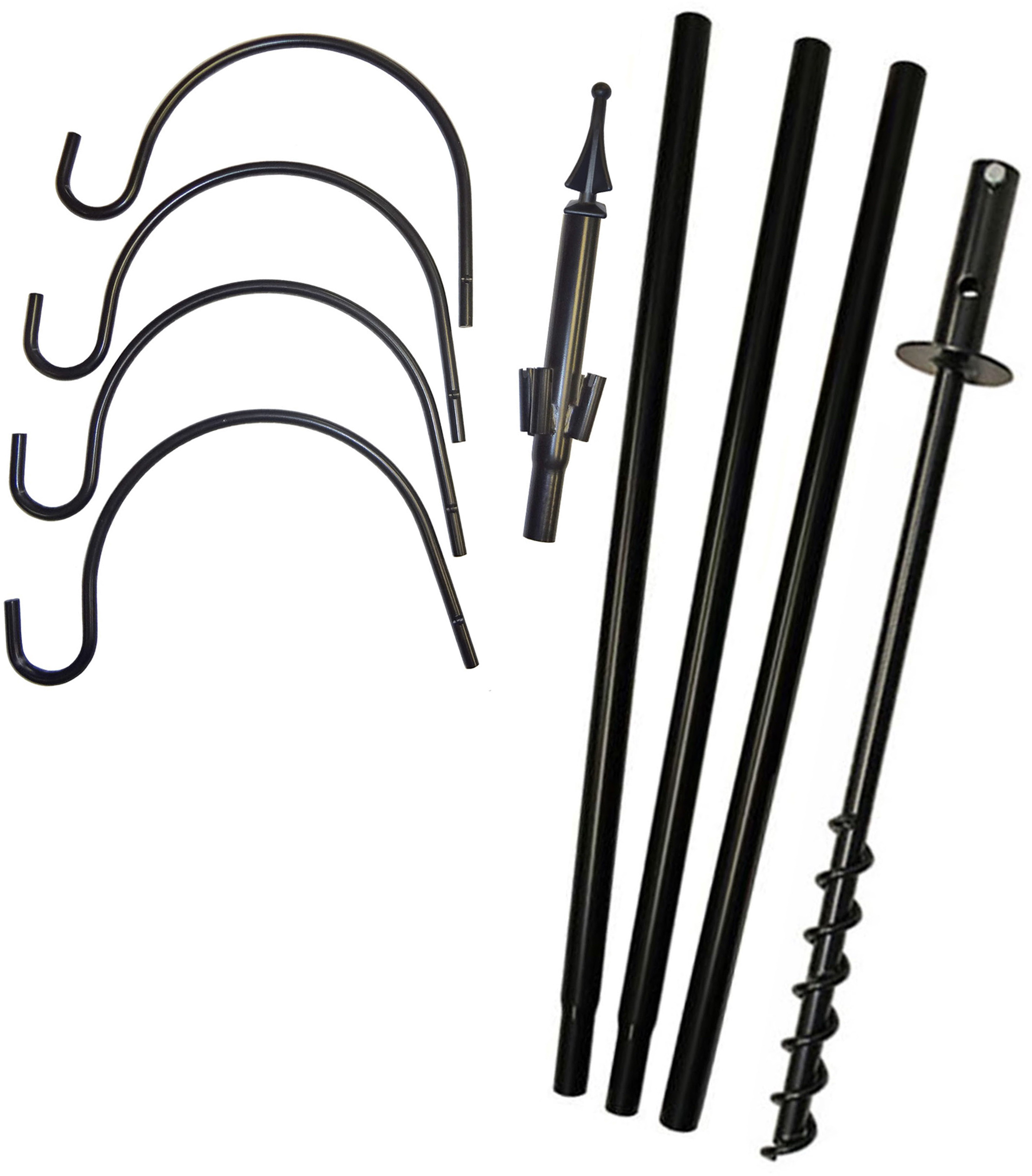 (image for) FP5TX4 - 4 Arm "Economy" Bird Feeder Pole Set - USA