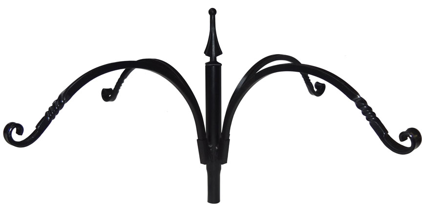 (image for) LMQUAD - 4 Arm Topper - Twisted Wrought Iron - USA