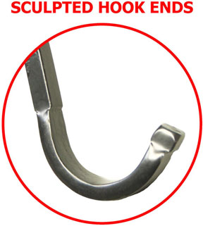 (image for) RT2D - Wrought Iron Clamp-On Two Arm Deck Hanger - USA