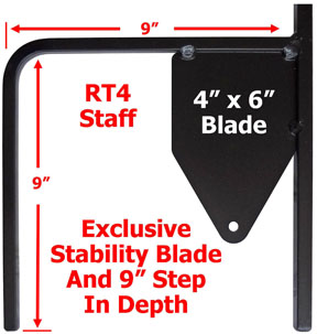 (image for) RT4 - 72" Single Arm Shepherd Staff - USA